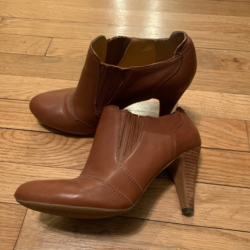 Audrey Brooke Leather Women’s Booties